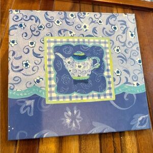 Hallmark Kimberly Hodges Teapot Photo Album Recipe Card Holder 43 pages